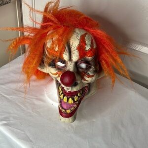Crazy Clown Full Head Mask - High Quality Adult Mask - Fast Shipping!